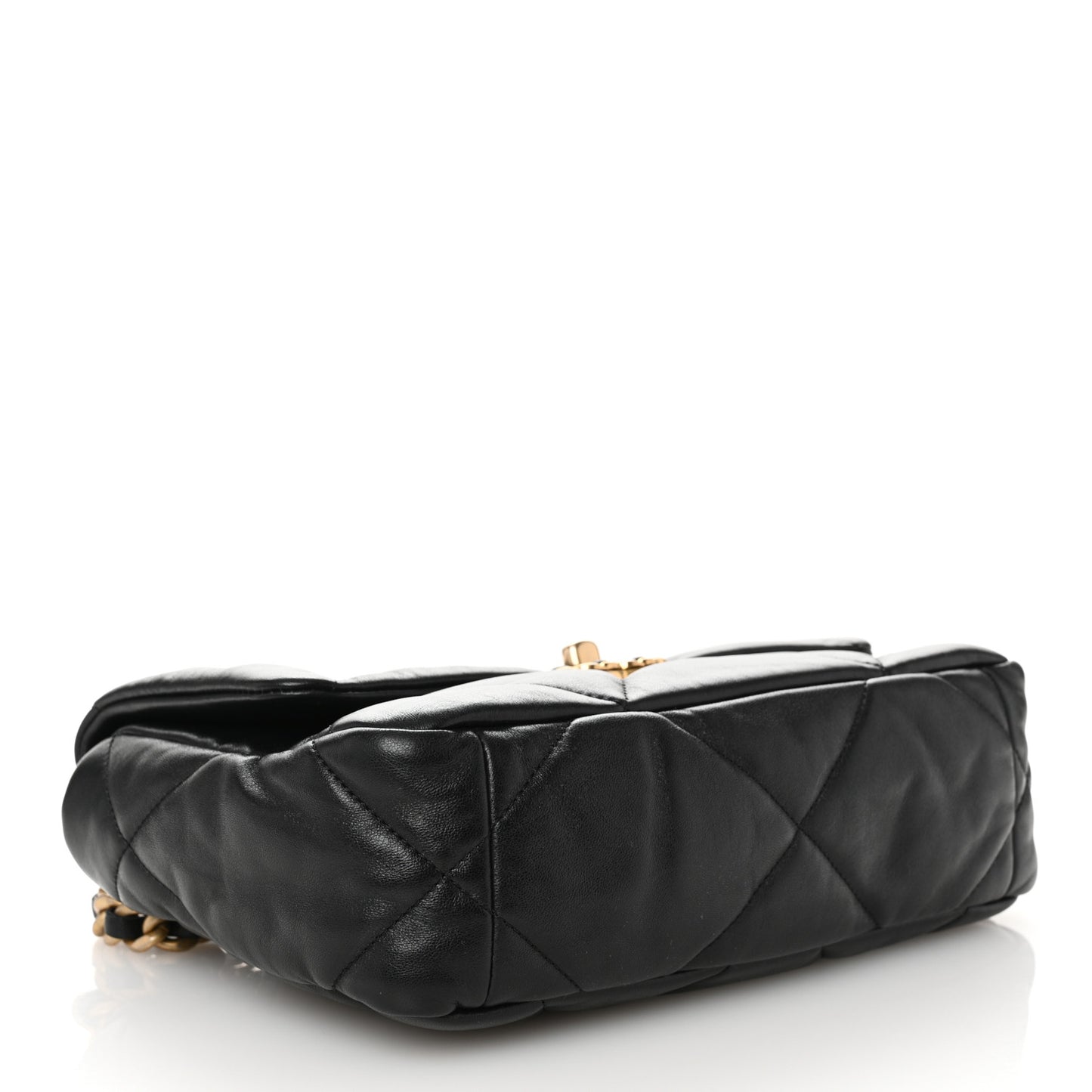 Lambskin Quilted Medium Chanel 19 Flap Black