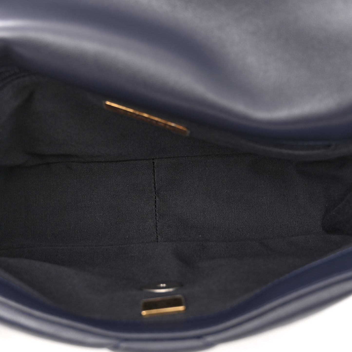 Lambskin Quilted Medium Chanel 19 Flap Navy Blue