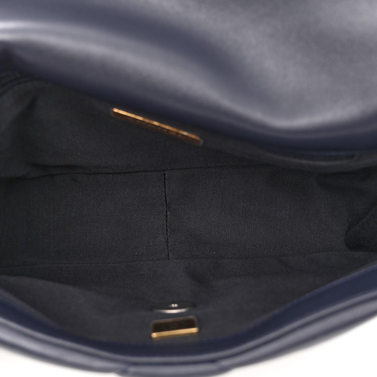 Chanel Lambskin Quilted Medium Chanel 19 Flap Navy Blue 5 of 10