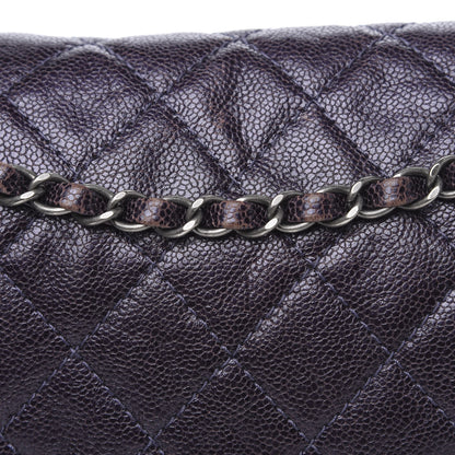 Chanel Iridescent Caviar Quilted Large Chic Flap Purple 13 of 15