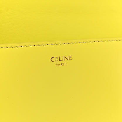 Celine Shiny Calfskin Cuir Triomphe Chain Shoulder Bag Anis 6 of 10