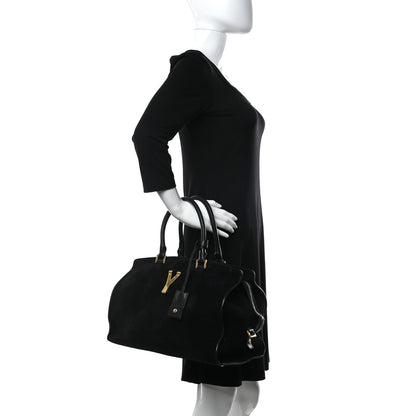 Saint Laurent Suede Small Classic Y Cabas Black 2 of 15