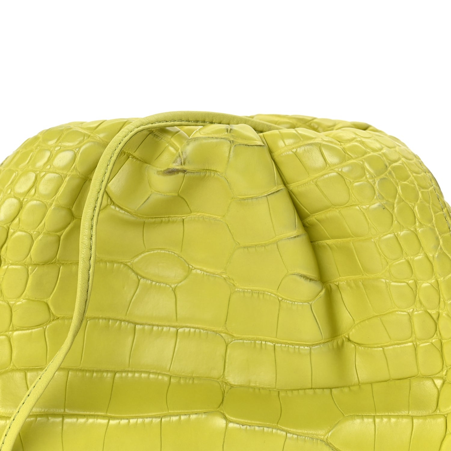Bottega Veneta Crocodile The Mini Pouch Clutch Kiwi 6 of 7
