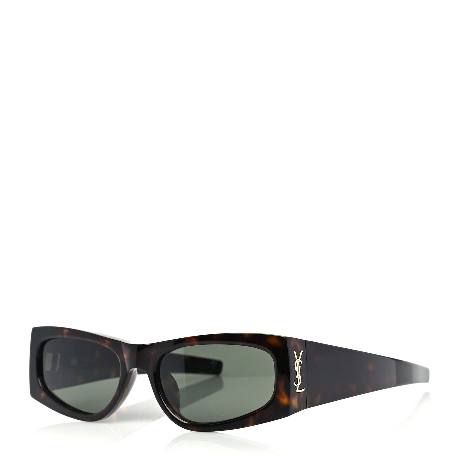 Saint Laurent Acetate Rectangle SL M140/F Sunglasses Tortoise 1 of 7