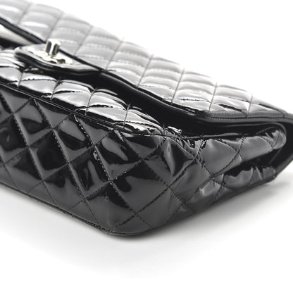 Chanel Patent Quilted Medium Double Flap Black 7 of 11