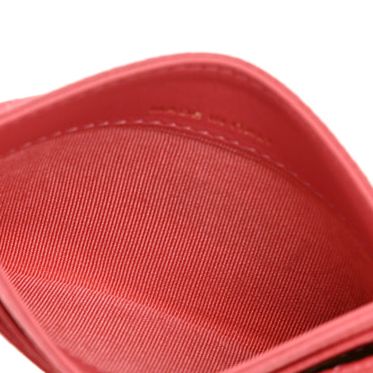 Chanel Metallic Caviar Quilted Card Holder Pink 5 of 11