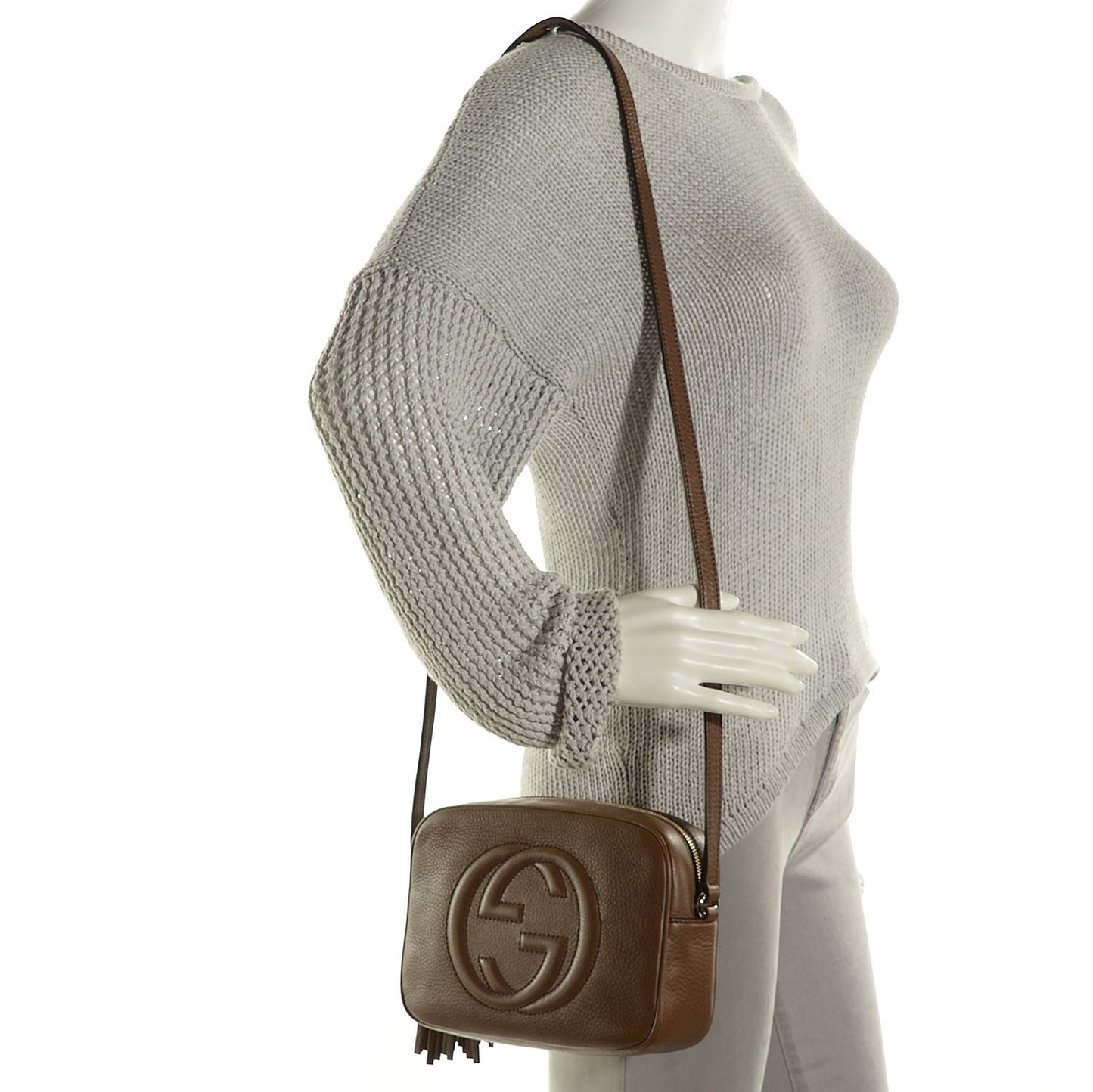 Cellarius Calfskin Small Soho Disco Bag Acero