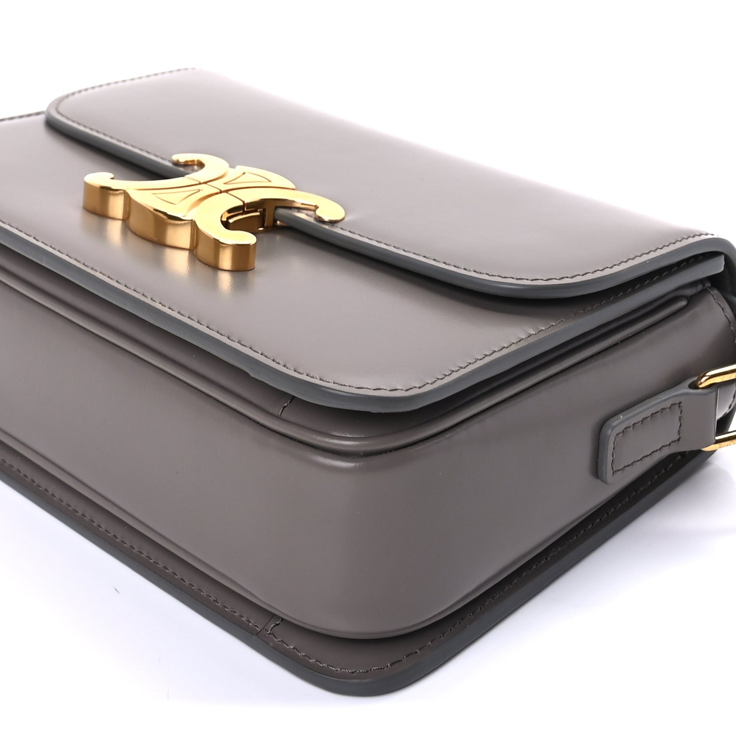 Celine Shiny Calfskin Medium Triomphe  Pebble 15 of 16
