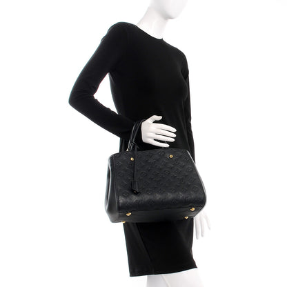 Louis Vuitton Empreinte Montaigne MM Black 3 of 8