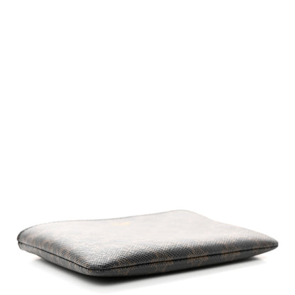 Celine Triomphe Canvas Coin and Card Pouch With Hook Black 4 of 8