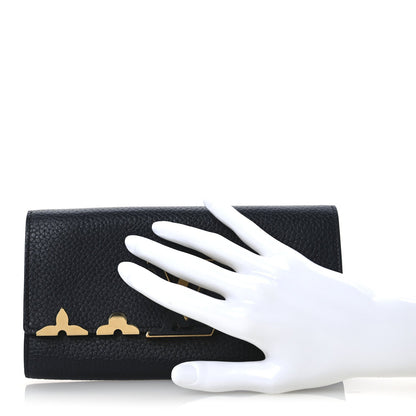 Louis Vuitton Taurillon Embellished Capucines Long Wallet Black 2 of 7