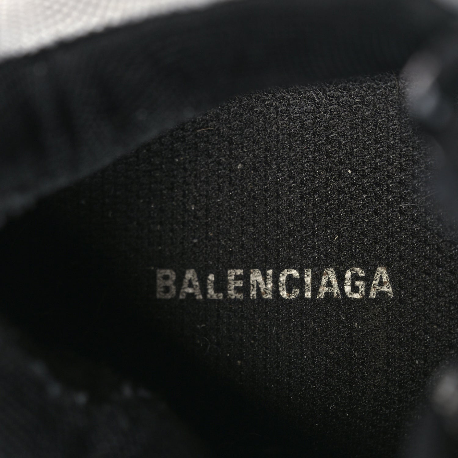 Balenciaga Mesh Nubuck Womens Triple S Sneakers 38 Black Argent 7 of 8