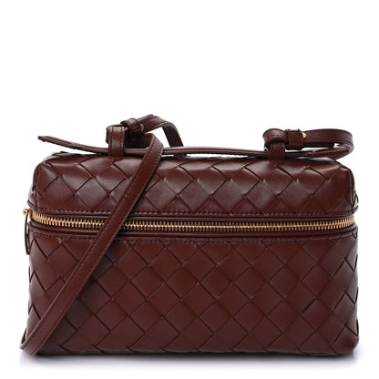 Bottega Veneta Calfskin Intrecciato Bang Bang Vanity Case Wood 1 of 8