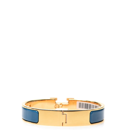 Hermes Enamel Narrow Clic Clac H Bracelet PM Bleu Profond 2 of 5