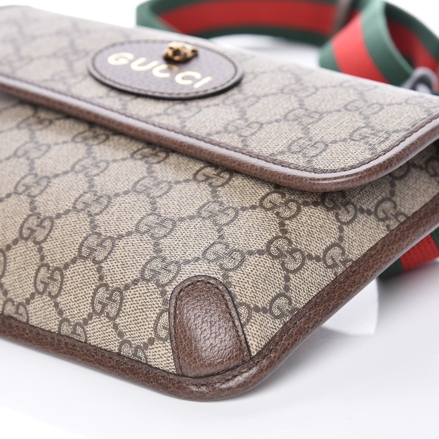 Gucci GG Supreme Monogram Neo Vintage Web Belt Bag Brown 6 of 9