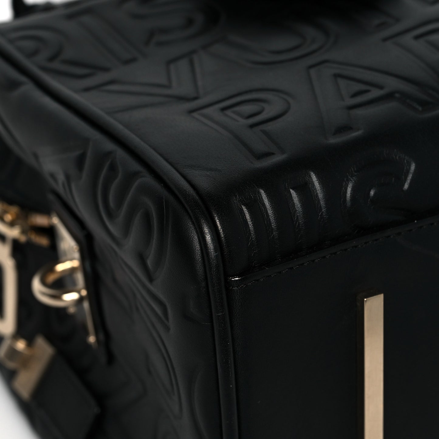 Calfskin Embossed Mini Cube Speedy Black