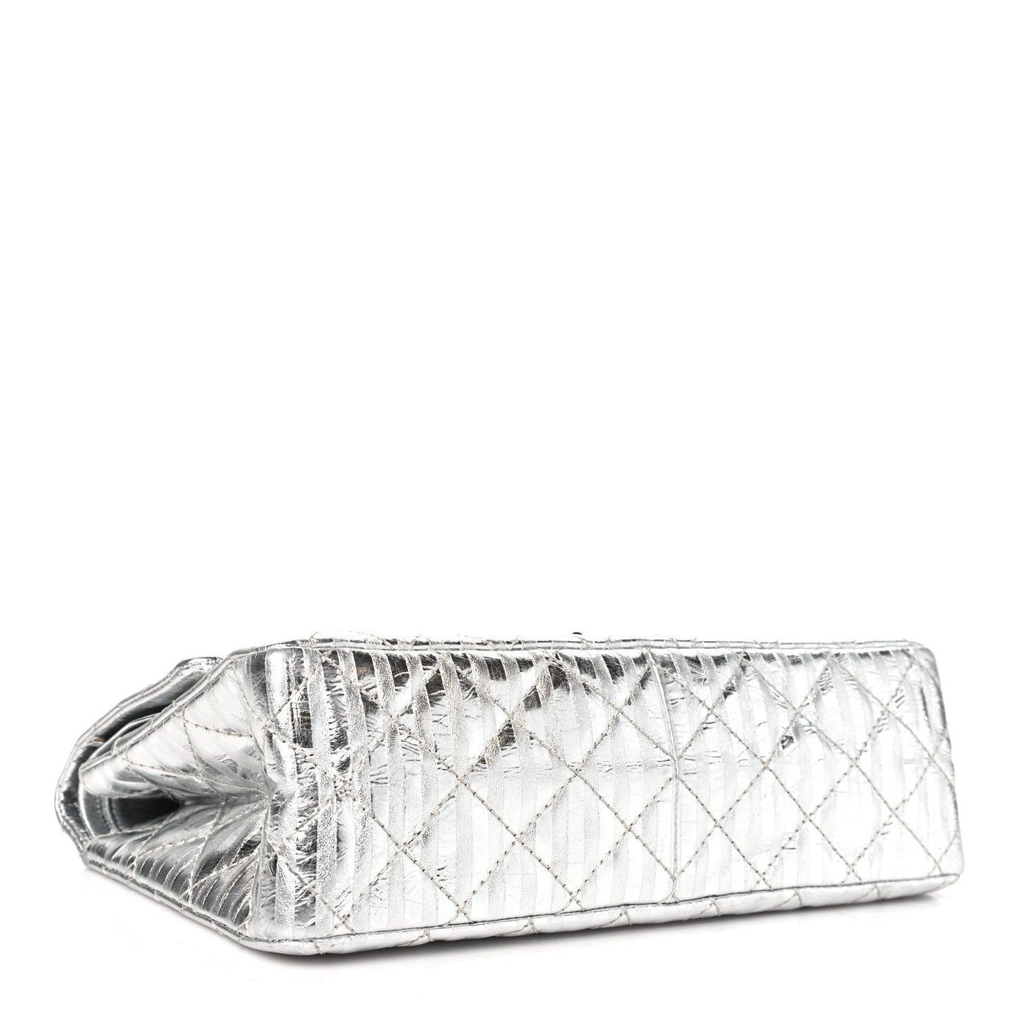 Striped Calfskin 2.55 Reissue 226 Flap Silver