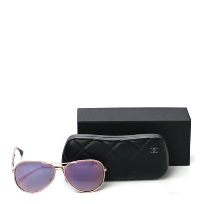 Chanel Pilot Winter Sunglasses 4219-Q Light Pink 7 of 7