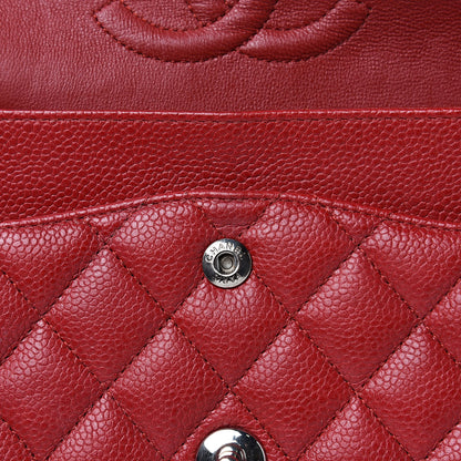 Chanel Caviar Quilted Medium Double Flap Red 14 of 15