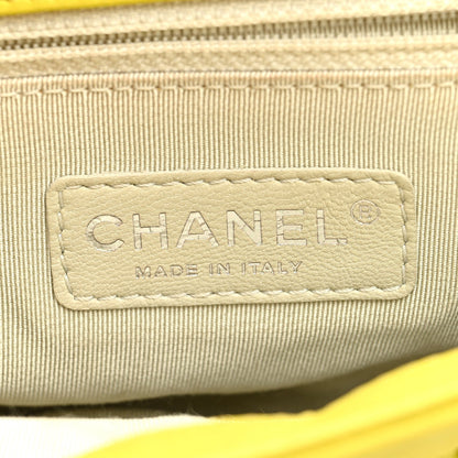 Chanel Washed Lambskin Quilted Mini Chain Around Flap Yellow 6 of 7