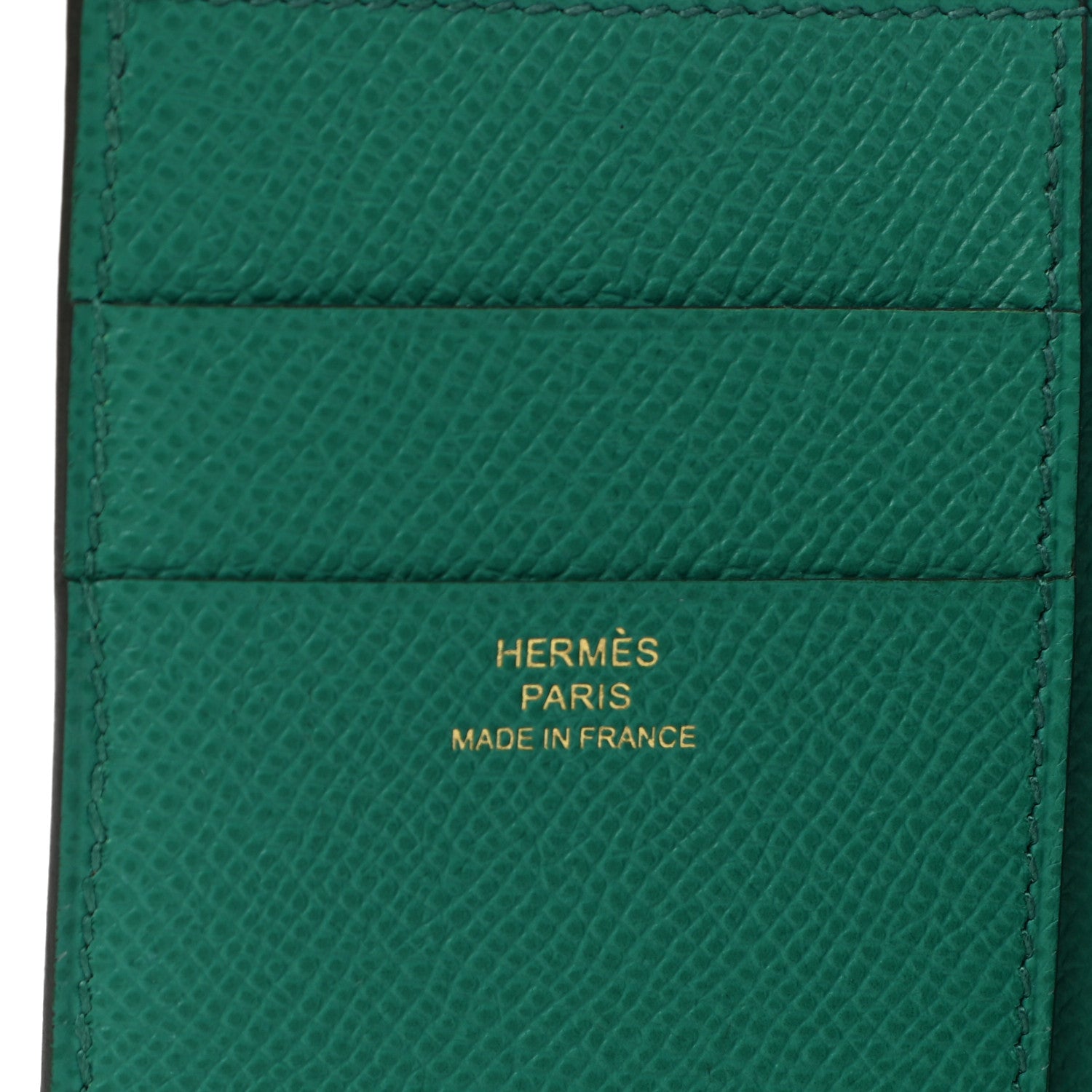 Hermes Epsom Tri-Fold Compact Bearn Wallet Vert Jade 6 of 9