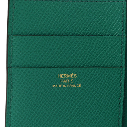 Hermes Epsom Tri-Fold Compact Bearn Wallet Vert Jade 6 of 9