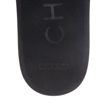 Chanel Tweed Lambskin Chain Flat Sandals 37 White Black 13 of 14