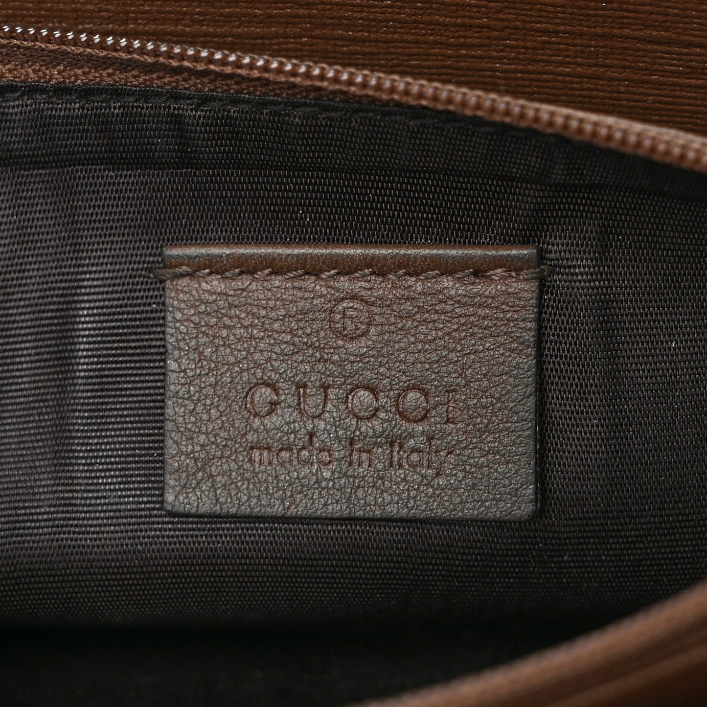 GG Supreme Monogram Nice Zip Around Wallet Maple Brown