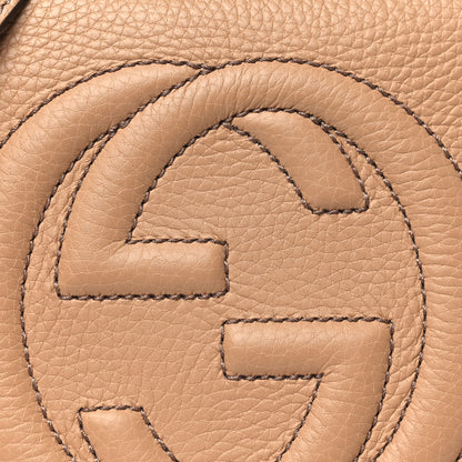 Gucci Pebbled Calfskin Small Soho Disco Bag Camelia 8 of 10