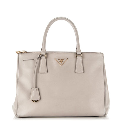 Prada Saffiano Medium Galleria Double Zip Tote Pomice 1 of 12