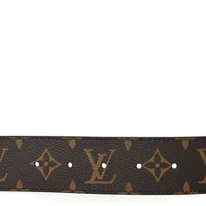 Louis Vuitton Calfskin Monogram 40mm LV Initiales Reversible Belt 90 36 Black 3 of 5
