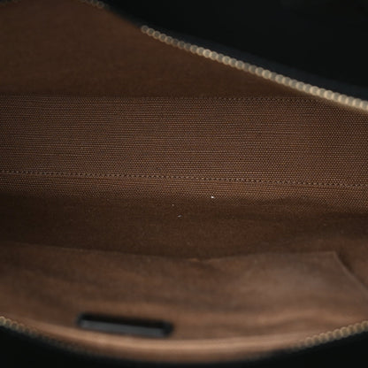 Burberry Canvas Smooth Calfskin Tote  Black Camel 4 of 7