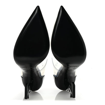 Saint Laurent Patent Calfskin PVC Opyum 110 Pump 39 Black Transparent 6 of 7