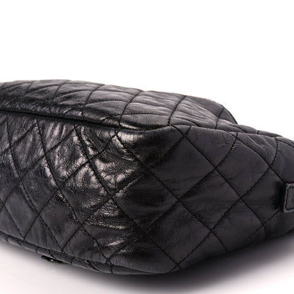 Chanel Metallic Aged Calfskin Quilted Medium Reissue Camera Case Black 8 of 8