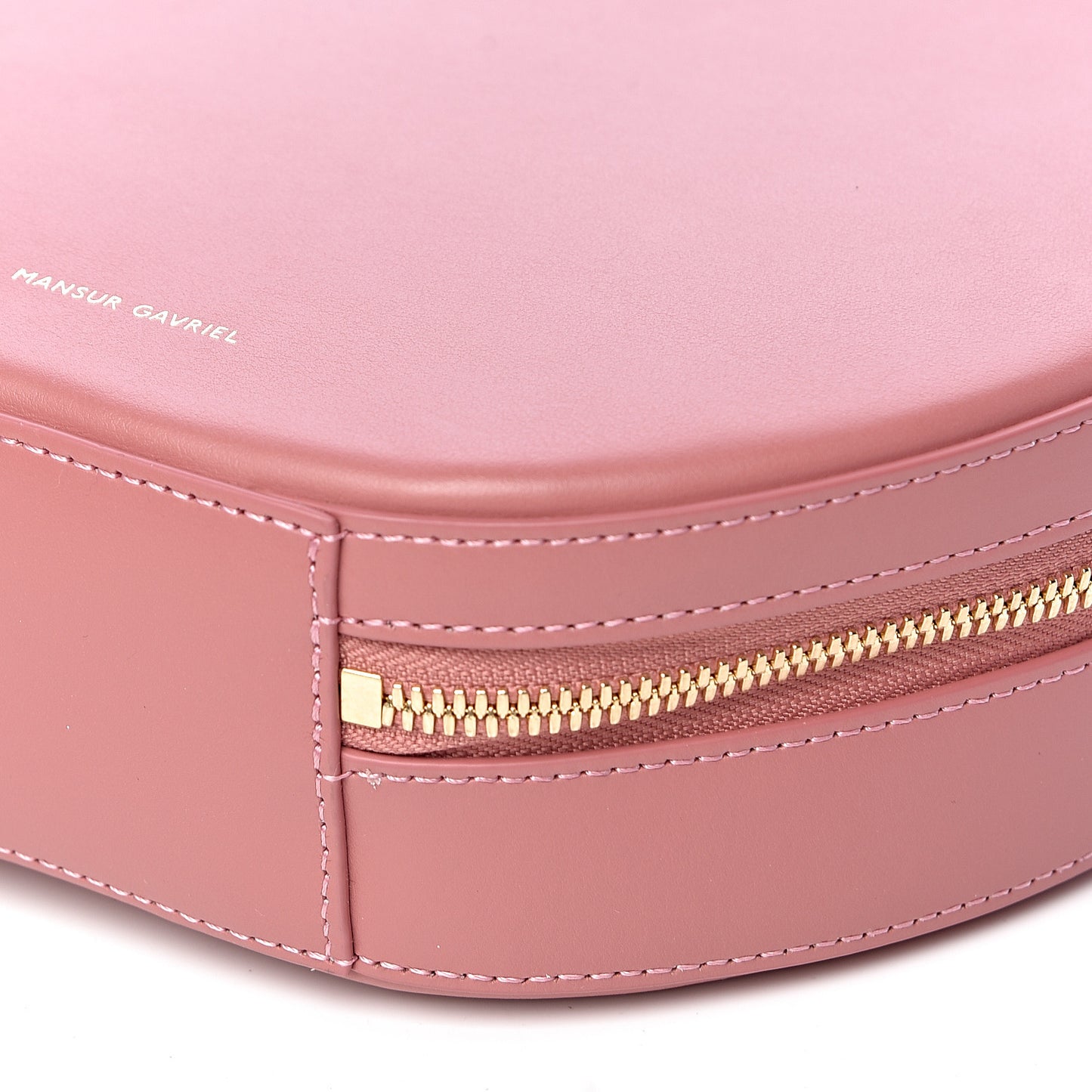 Calfskin Circle Crossbody Blush