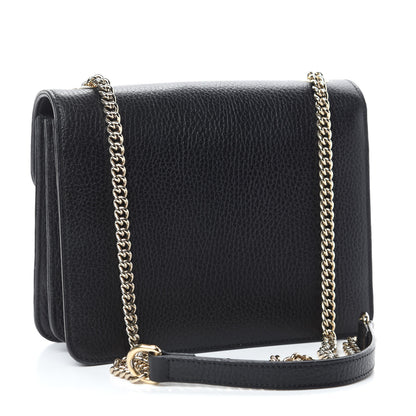 Gucci Dollar Calfskin Small Interlocking G Shoulder Bag Black 3 of 12