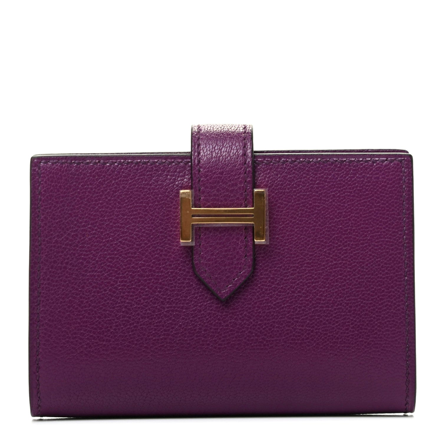 Hermes Chevre Mysore Mini Bearn Wallet Anemone 1 of 7