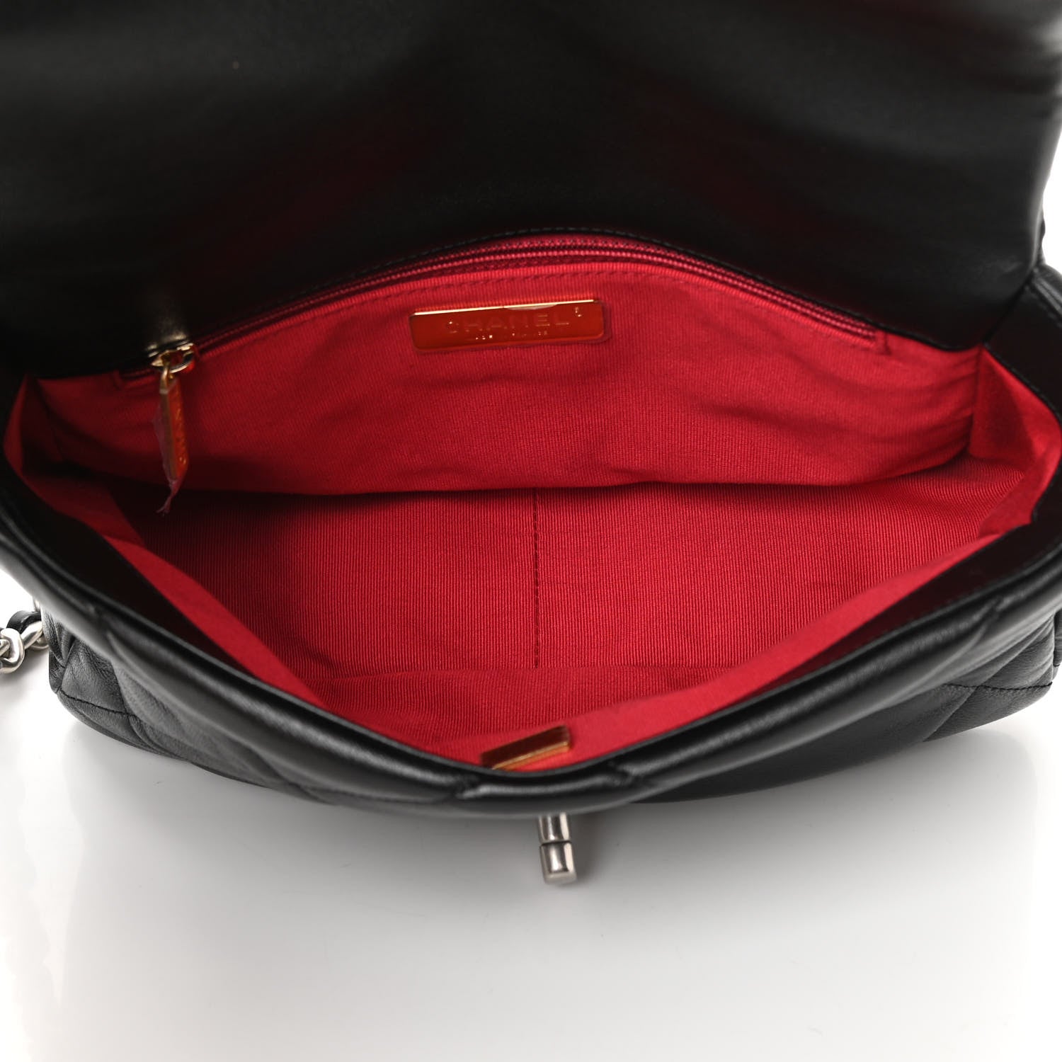 Chanel Lambskin Quilted Medium Chanel 19 Flap Black 5 of 13