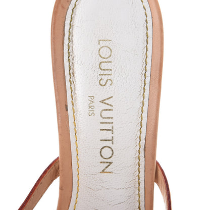 Louis Vuitton Monogram Multicolor Bow Wedge Sandals 39 White 9 of 17