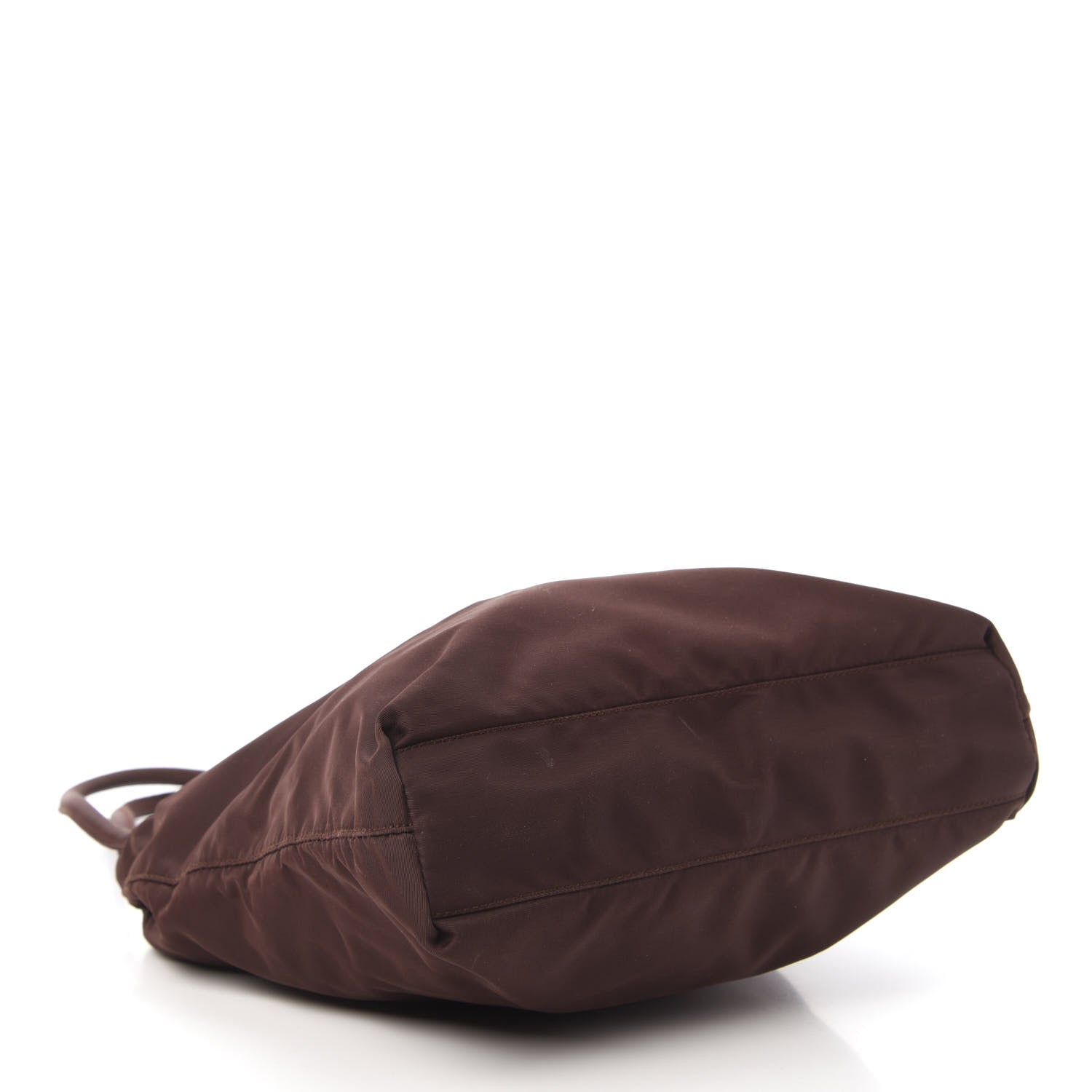 Prada Tessuto Nylon Shoulder Bag Brown 4 of 9