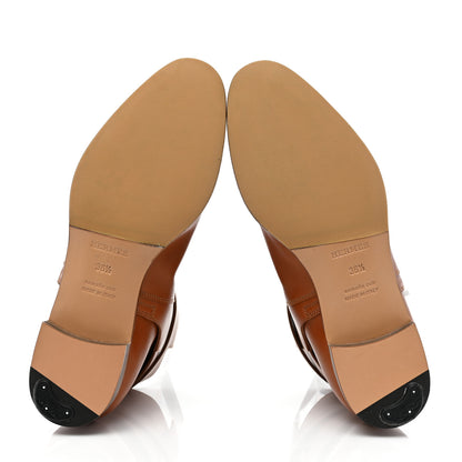 Hermes Calfskin Neo Low Boots 36.5 Natural 5 of 9