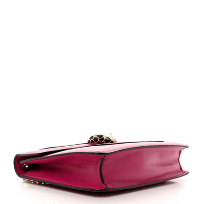 Bulgari Calfskin Small Serpenti Forever Snake Strap Crossbody Bag Pink 4 of 12