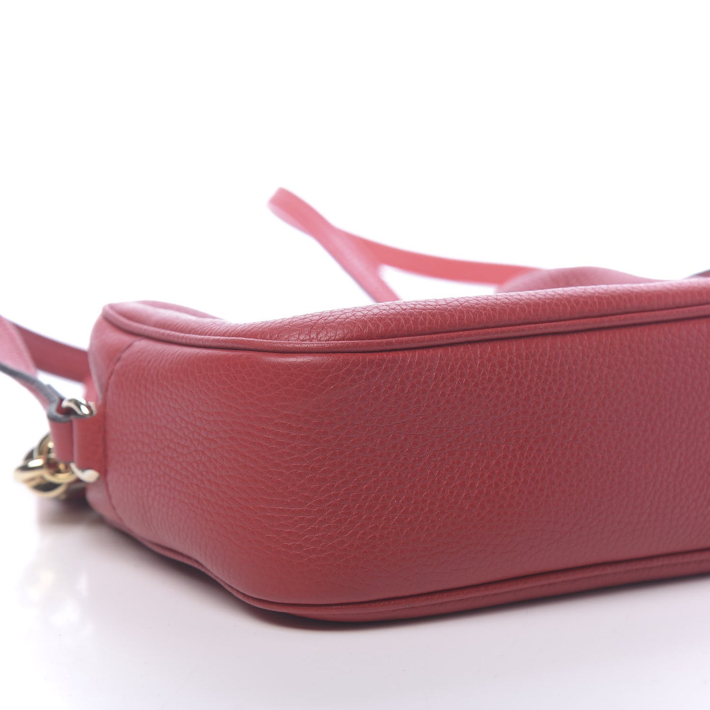 Pebbled Calfskin Small Soho Disco Bag Tabasco Red