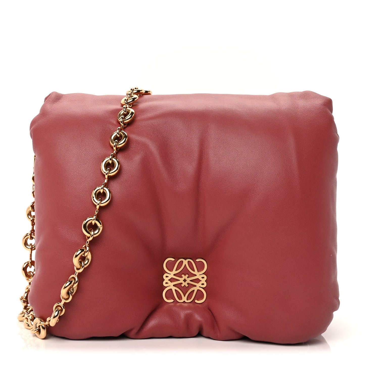 Lambskin Goya Puffer Bag Plumrose