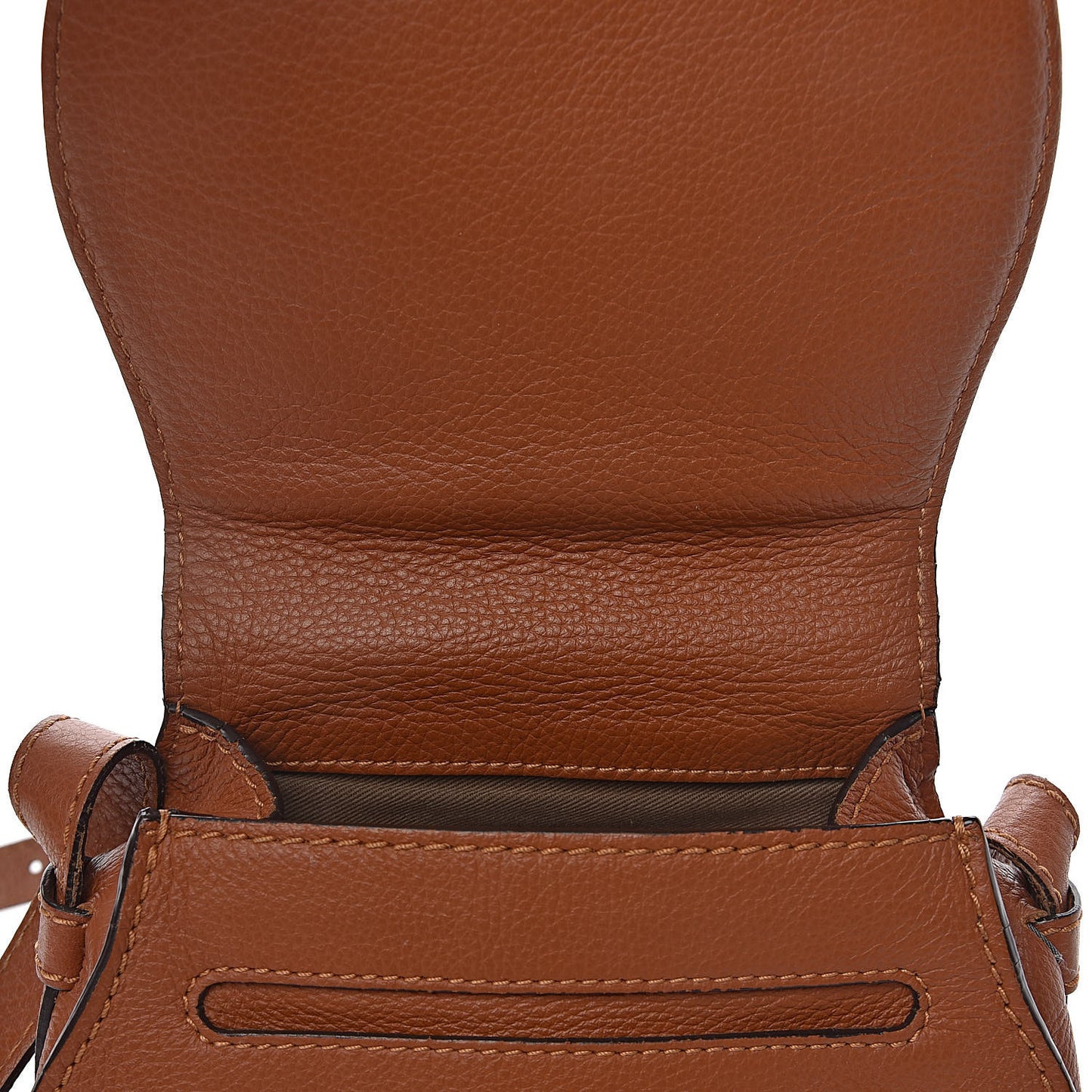 Calfskin Mini Marcie Round Crossbody Bag Tan