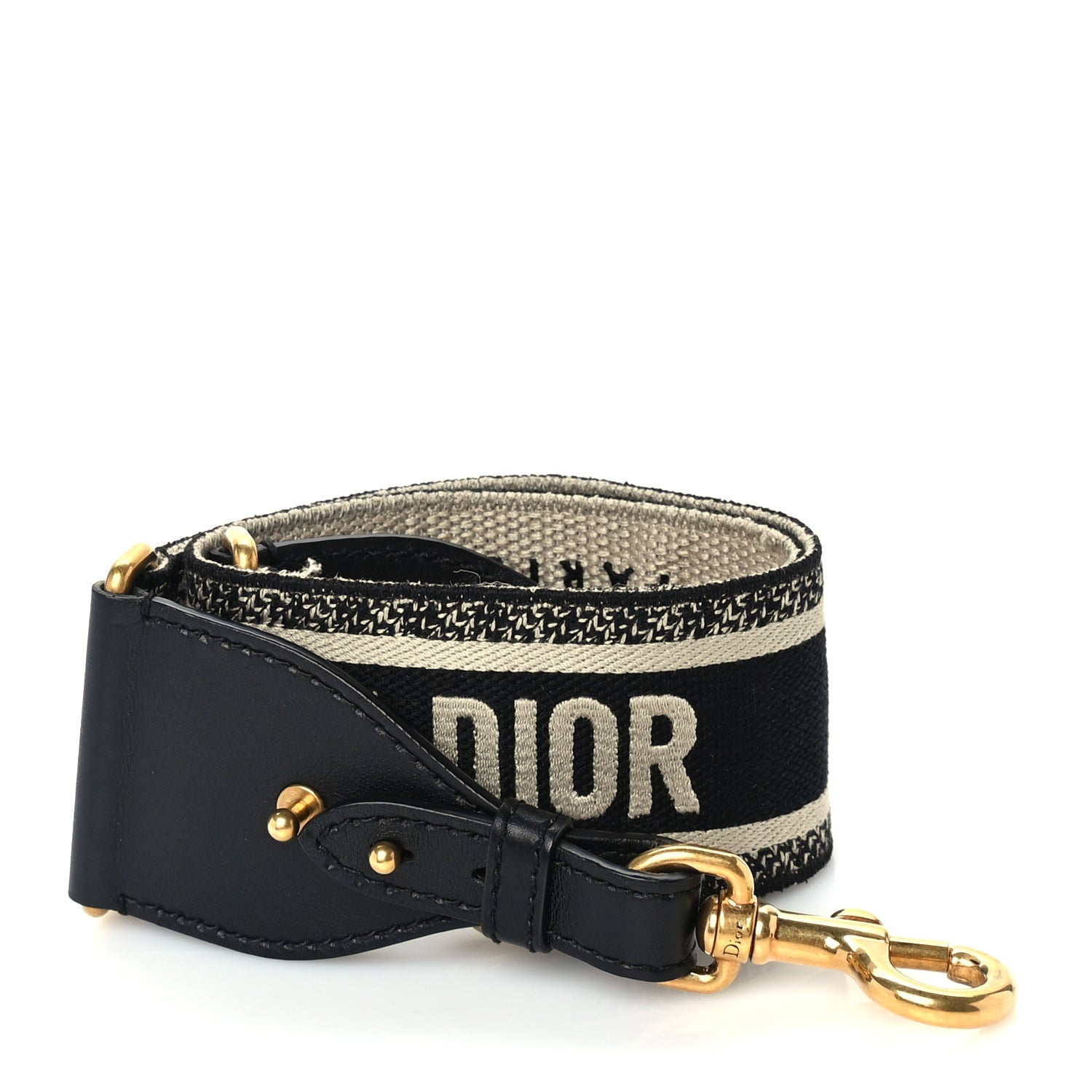 Christian Dior Canvas Embroidered Shoulder Strap 1 of 4