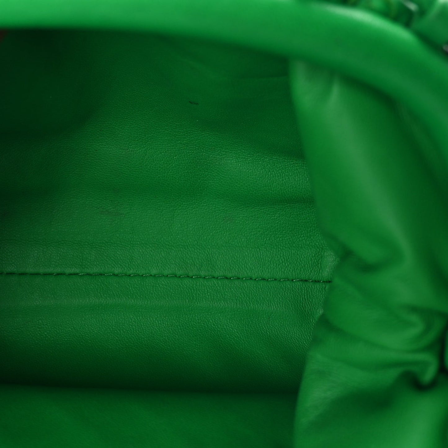 Nappa Intrecciato The Mini Pouch Clutch  Parakeet