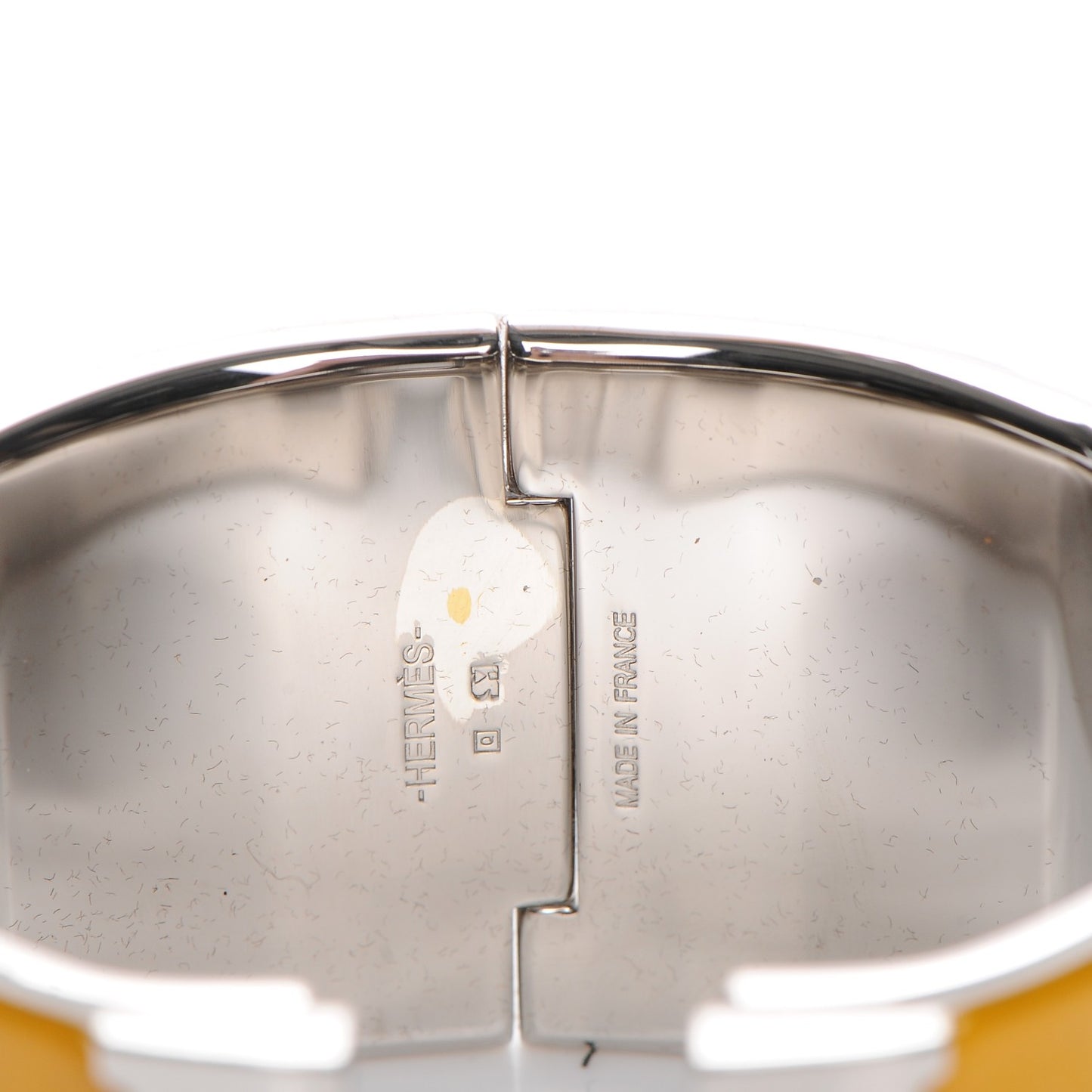 Enamel Extra Wide Clic Clac H Bracelet PM Jaune Soleil