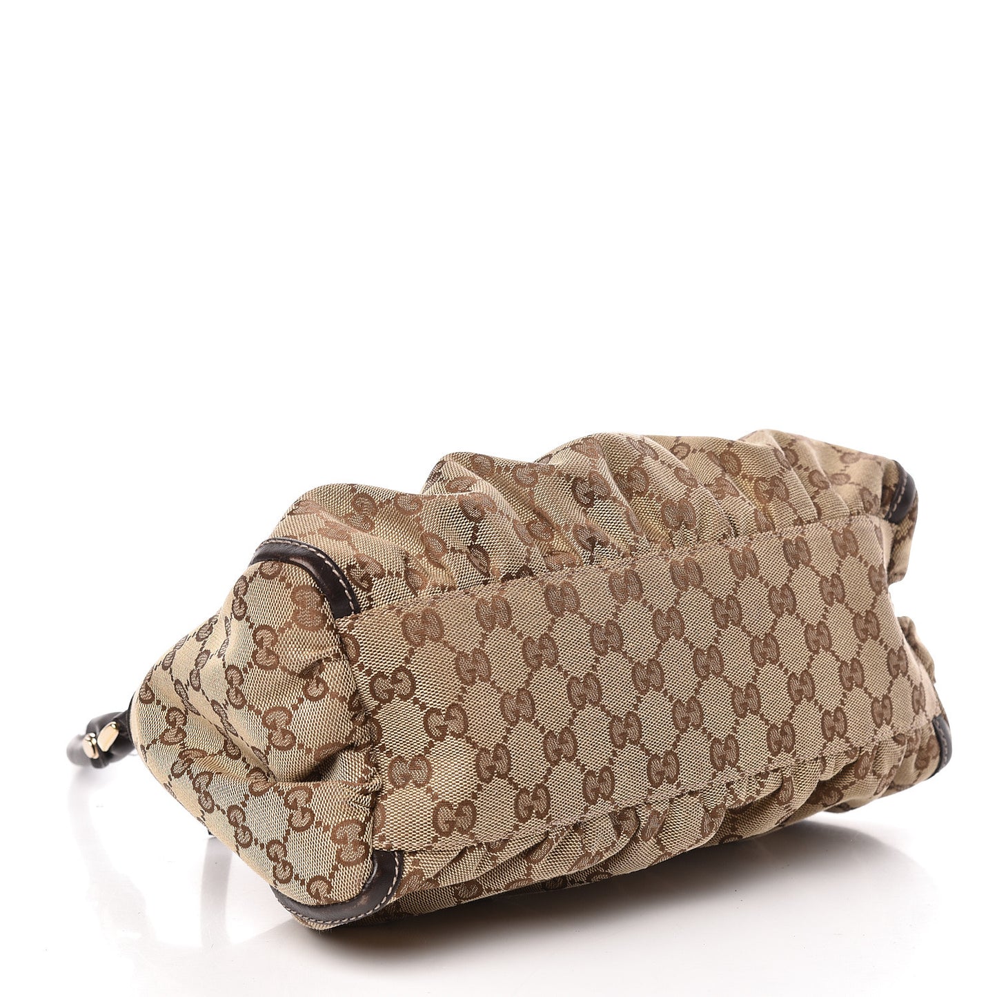 Monogram D Ring Gold Hobo Dark Brown