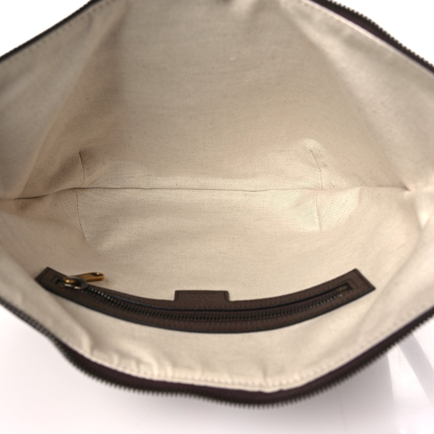 GG Supreme Monogram Web Small Ophidia Half Moon Hobo Brown